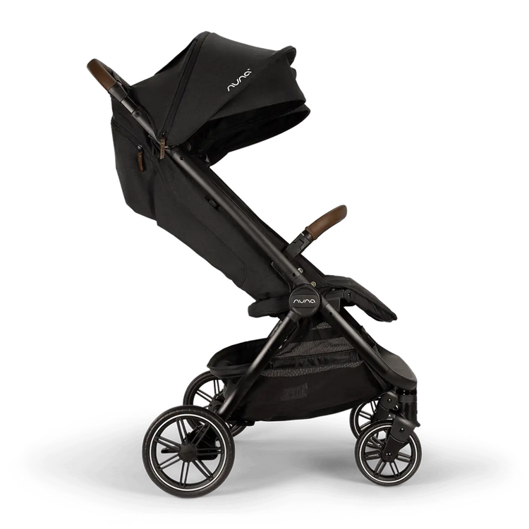 Nuna trvl™ dubl Stroller - Caviar | Side-By-Side Double (Up to 50 lbs per seat)
