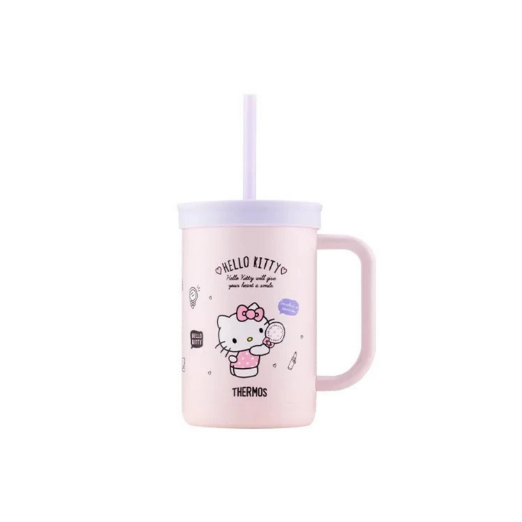 THERMOS 600ml Hello Kitty Insulated Mug with Straw [TKHA-600KT25]