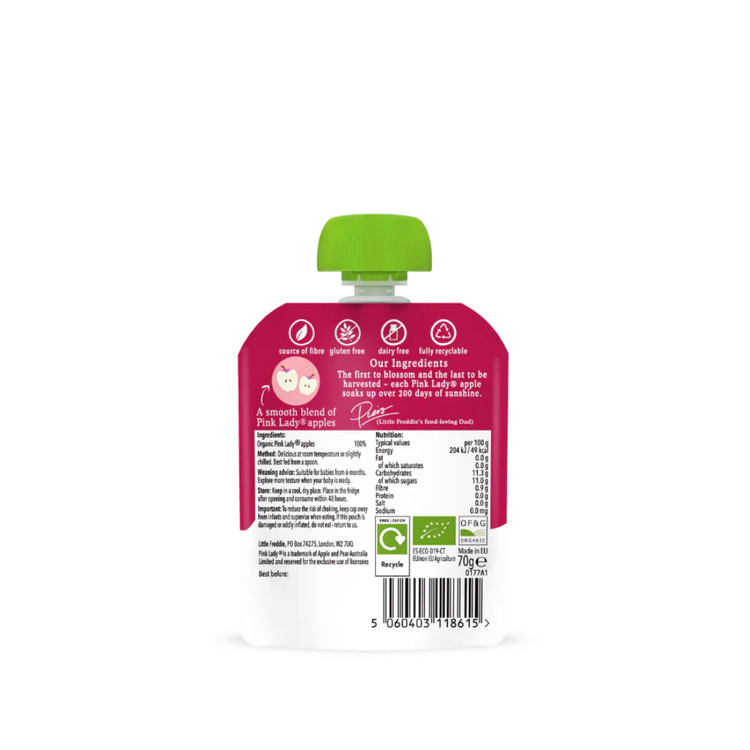 Little Freddie Organic Fruits Pouches (6m+) (90g-100g) - Puree