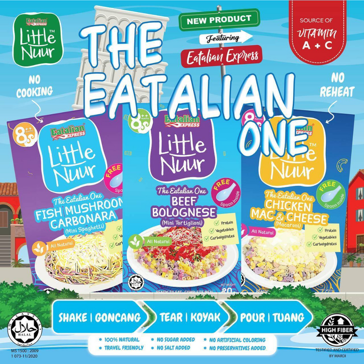 Eatalian Express Little Nuur - Chicken Mac & Cheese With Pasta 80g (8m+)