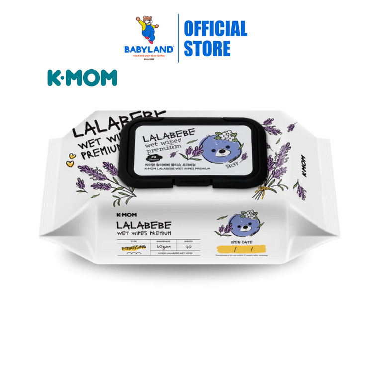 K-Mom Lalabebe Wet Wipes Premium (70's)