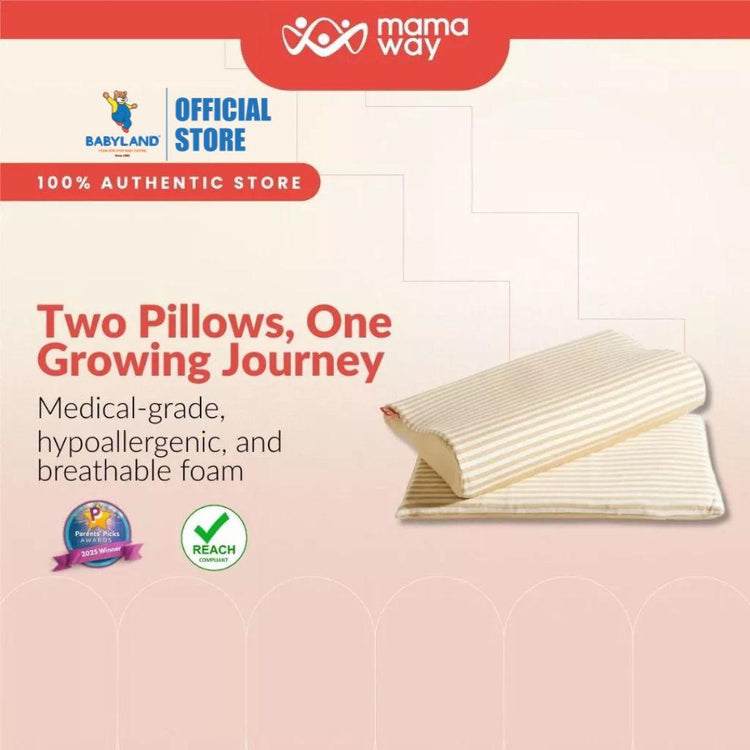 Mamaway Non-toxic 3-in-1 Baby Growth Pillow - Butter | Bantal Bayi