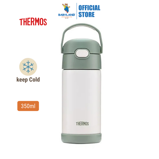 THERMOS 350ml One-Push Straw Tumbler with Carry Handle (F410)