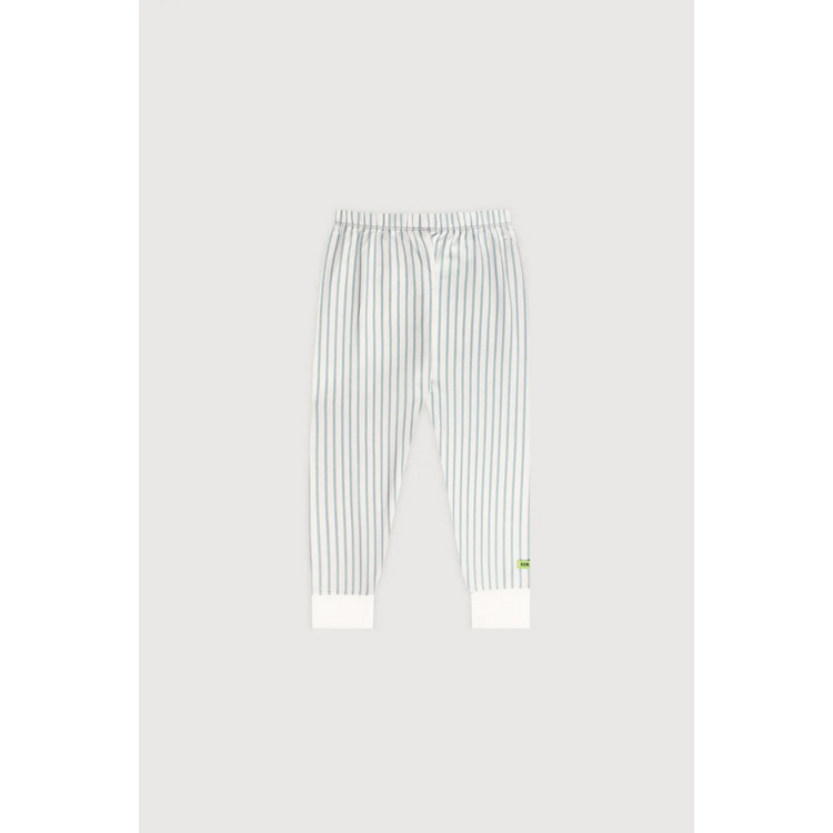 Hamako Tencel Micromodal Kids Long Set - Striped Aqua