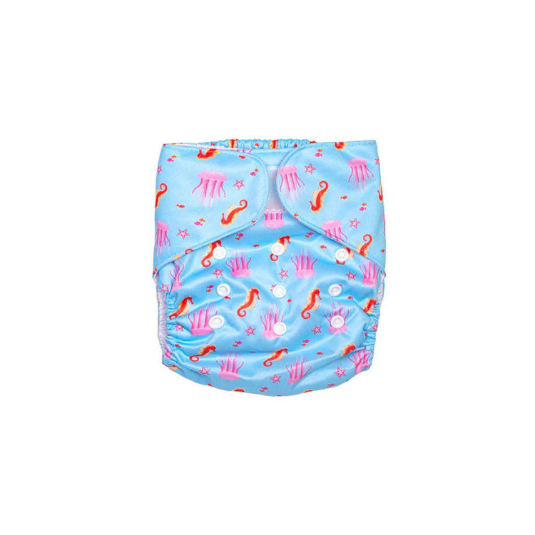 Cheekaaboo 2-in-1 Reusable Swim Diaper - Pink Jellyfish (Newborn - 36 Months)