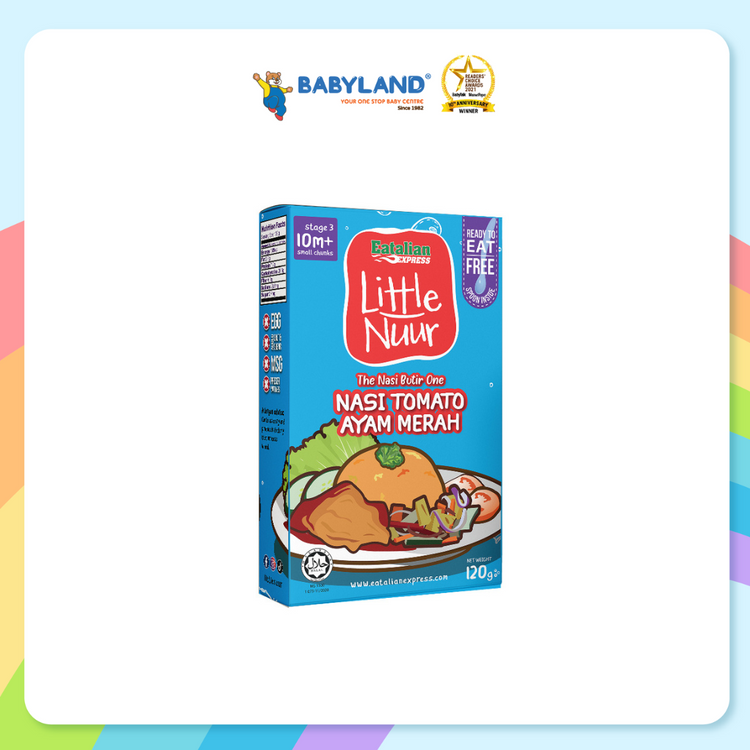 Eatalian Express Little Nuur - Nasi Tomato Ayam Merah 120g (10m+)