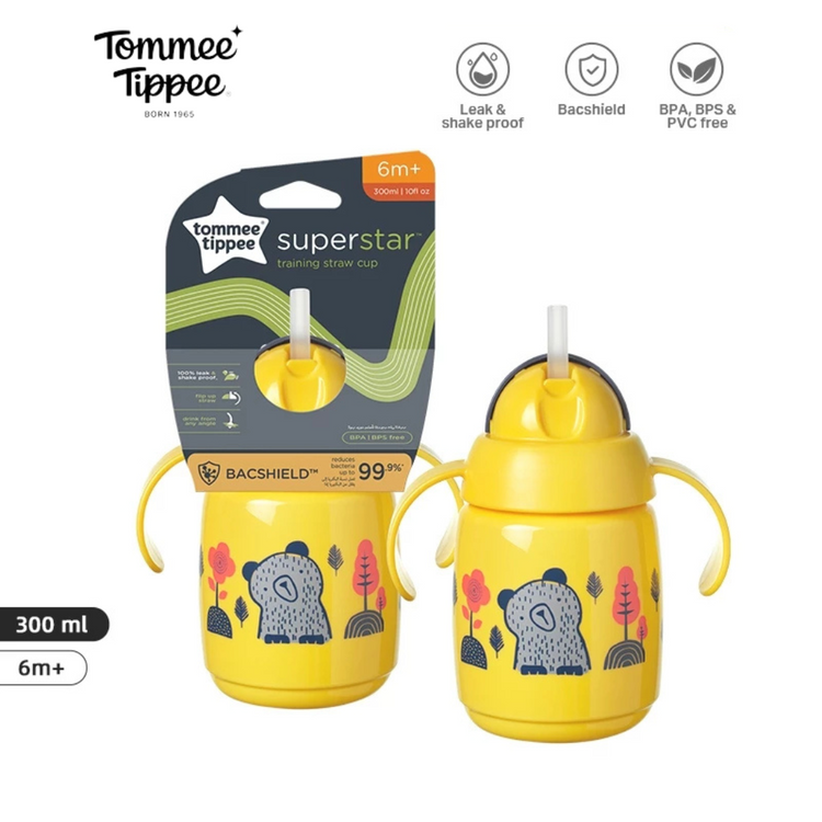 Tommee Tippee Superstar Training Straw Cup Bottle 300ml (6m+)