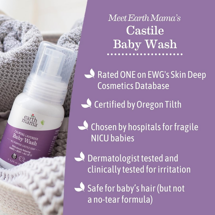 Earth Mama Calming Lavender Baby Wash 160ml