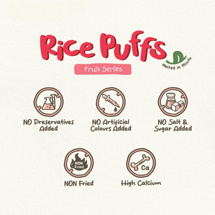 Double Happiness Rice Puff Fruit Series (9m+)