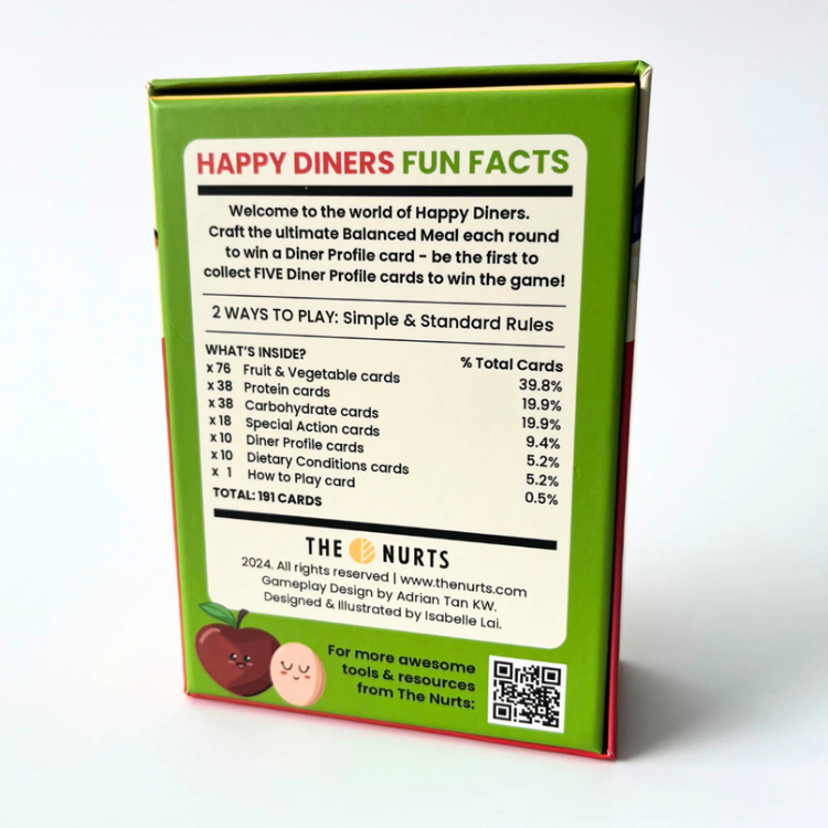 The Nurts Happy Diners Card Game | 4yrs+ | Nutritional Balanced Meal Strategy | Family Game Night