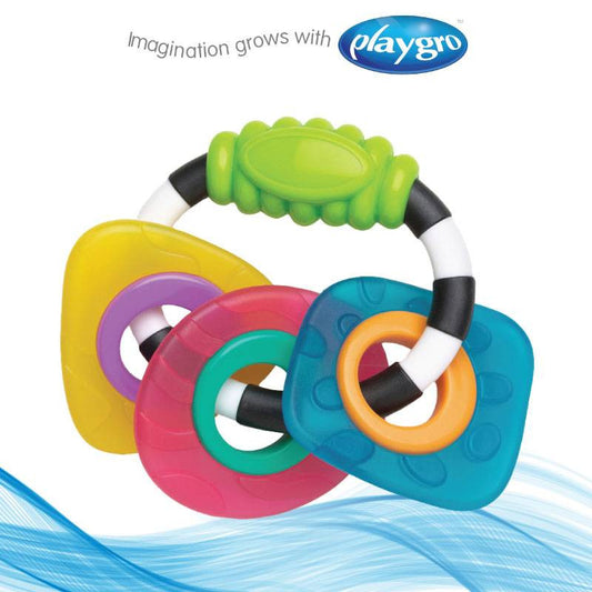 Playgro Textured Teething Rattle 3m+