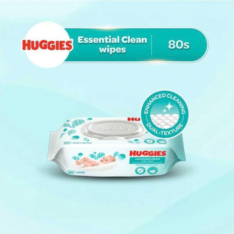 Huggies Wipes Hug Essential Clean 80S