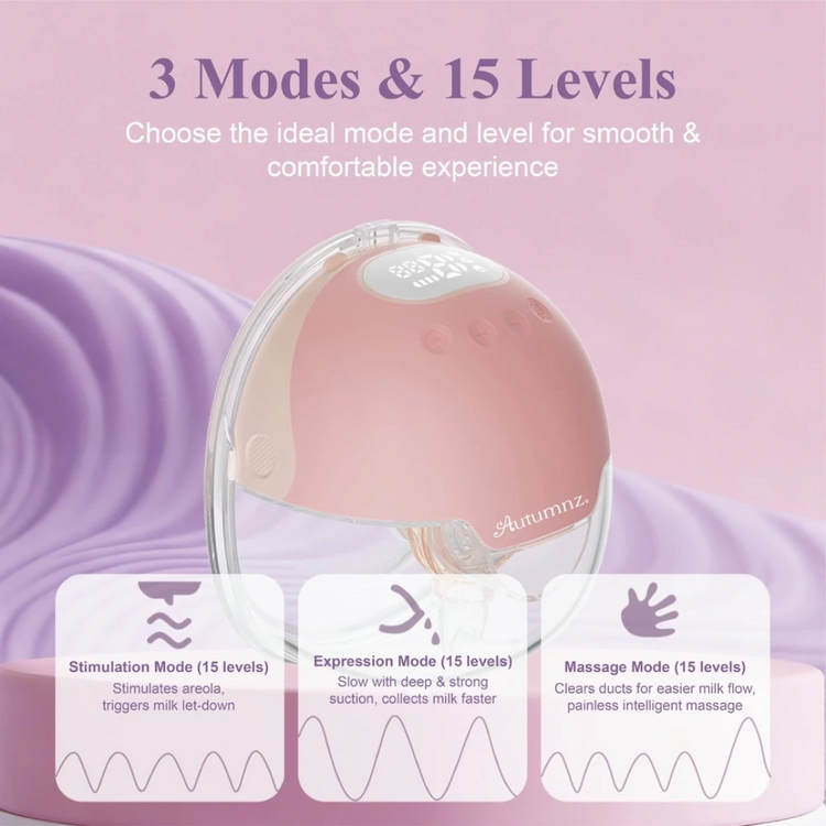 Autumnz Vera Wearable Handsfree Electric Breast Pump - Blush