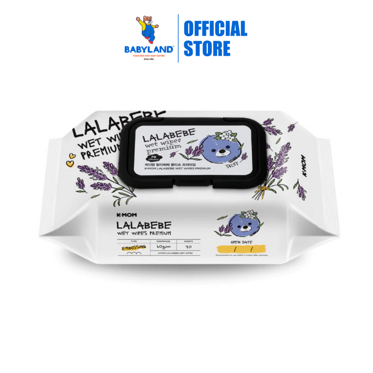 K-Mom Lalabebe Wet Wipes Premium (70's)