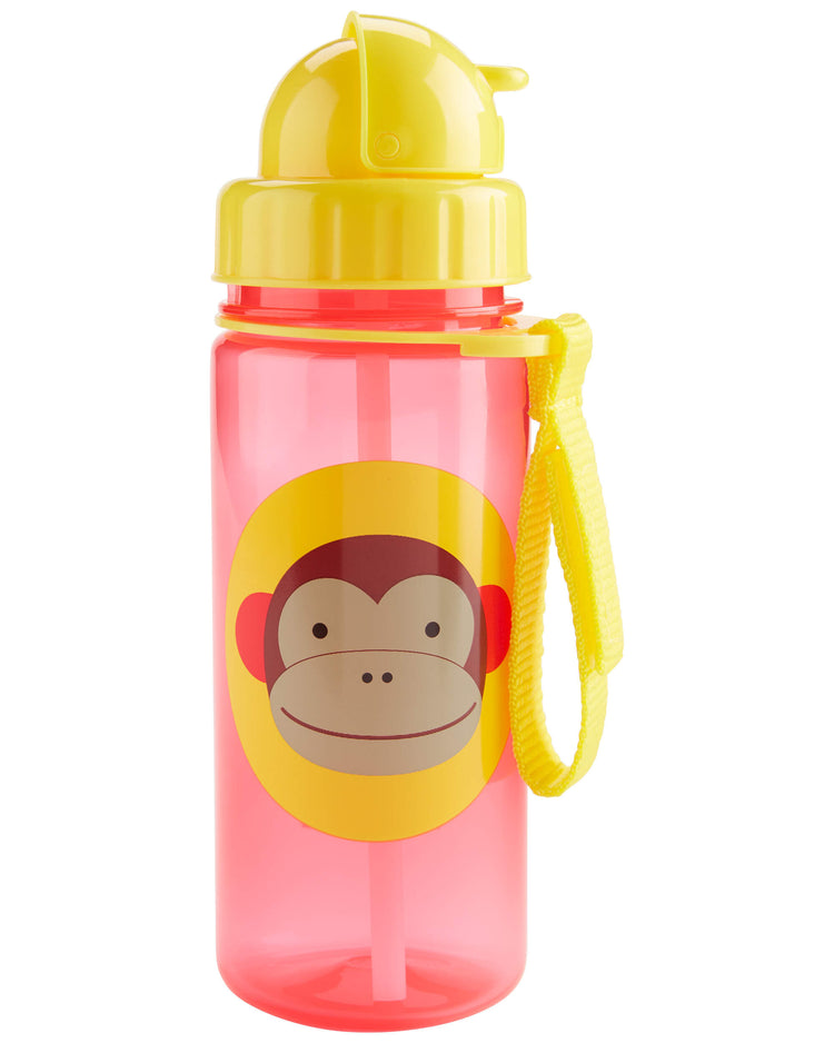 Skip Hop Zoo Straw Bottle 390ml - Monkey