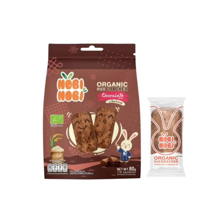 [HALAL] Nobi Nobi Organic Rice Crackers (80g) (18m+) Ready To Eat Baby Rice Snacks /Travel Food /Baby Food