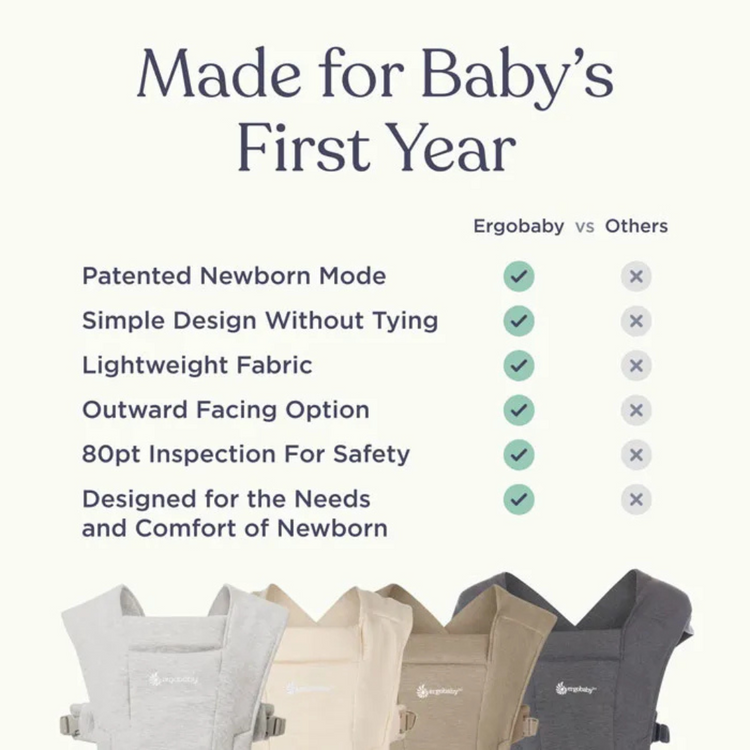 Ergobaby Embrace Soft Air Mesh Newborn Carrier