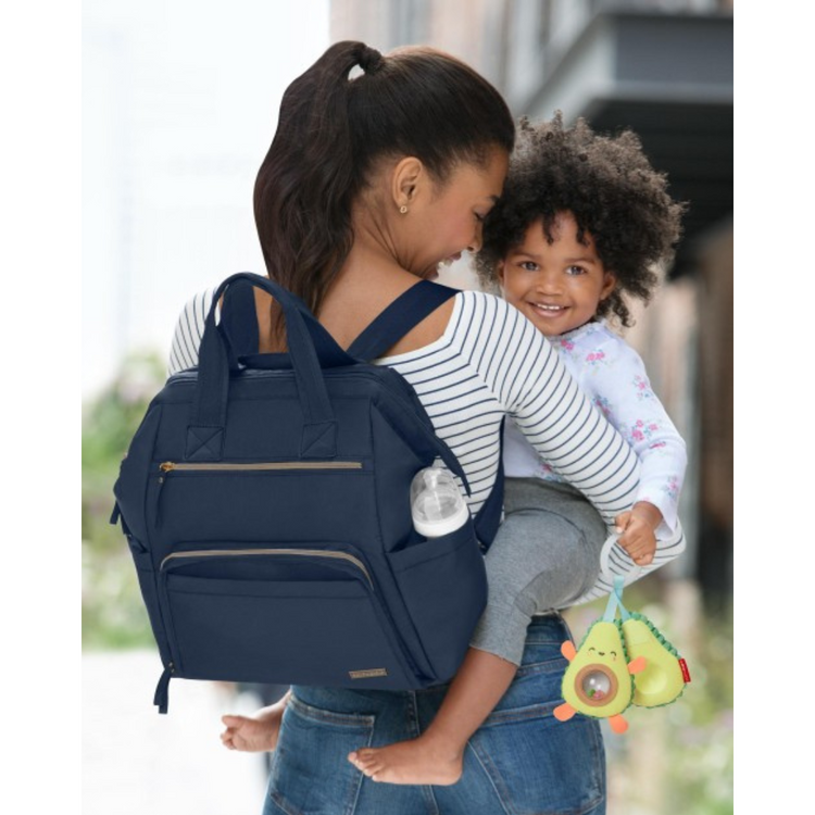 Skip Hop Main Frame Diaper Backpack (Midnight Navy) - 36x16x37cm