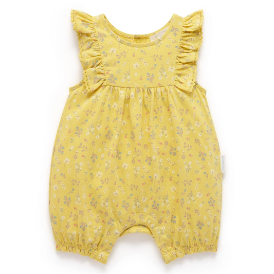 Purebaby Sunshine Ruffle Shortie Growsuit