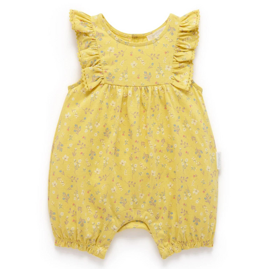 Purebaby Sunshine Ruffle Shortie Growsuit