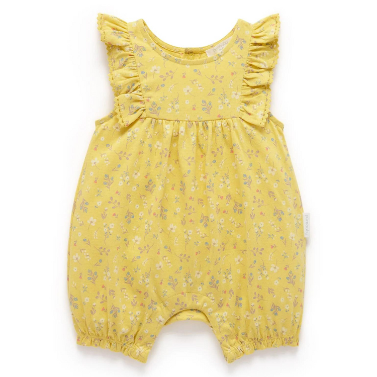 Purebaby Sunshine Ruffle Shortie Growsuit