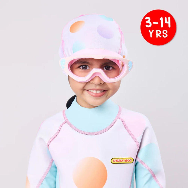 Cheekaaboo Wide Frame Swim Goggles - Pink Dolphin