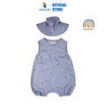 Saeson TENCEL Basic Jumpsuit Set - Blue White Fox