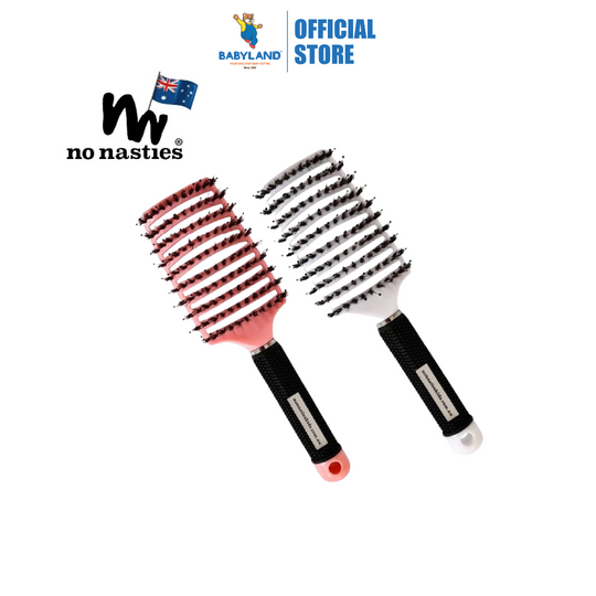 No Nasties Kids Detangler Brush, 𝗩𝗲𝗴𝗮𝗻-𝗙𝗿𝗶𝗲𝗻𝗱𝗹𝘆, Cuts Through Knots