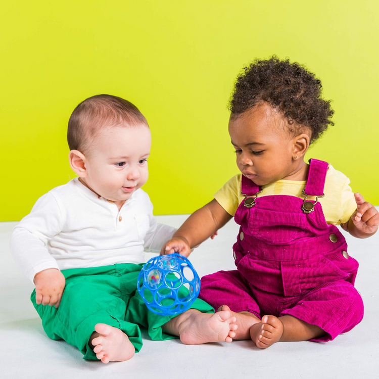 Bright Starts Oball Rattle Easy-Grasp Toy - Blue (0m+)