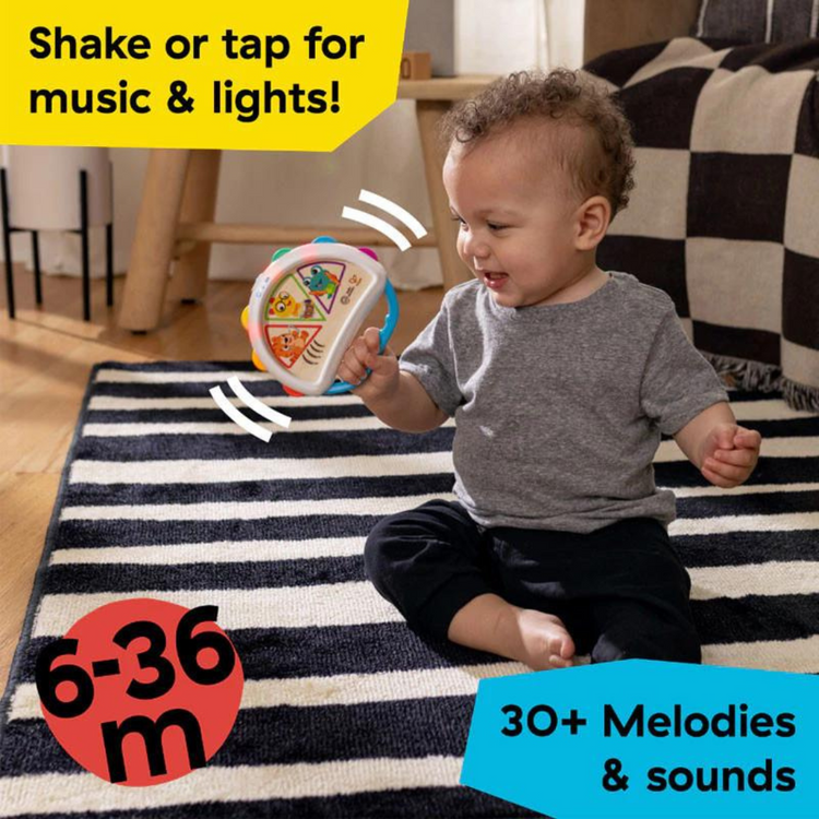 Hape 16845 Baby Einstein Tap & Shake Magic Touch Tambourine (6m+)