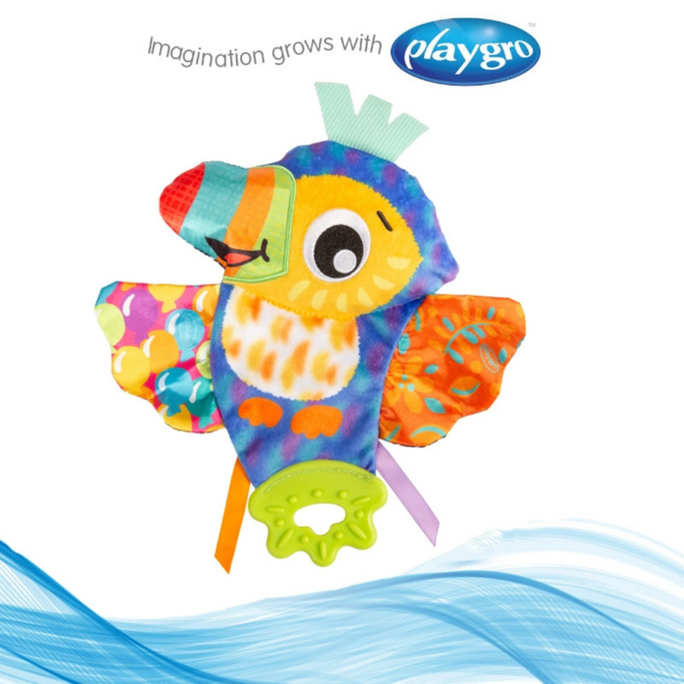 Playgro Crinkle Blankie Tamika Toucan (0m+)