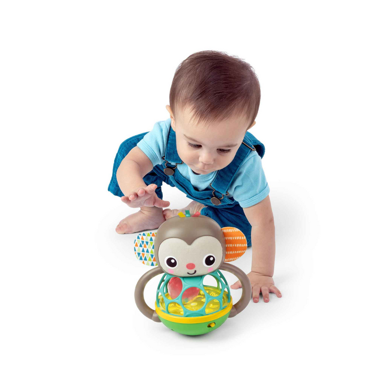 Bright Starts Grab & Giggle Monkey Multi Sensory Toy (6m+)