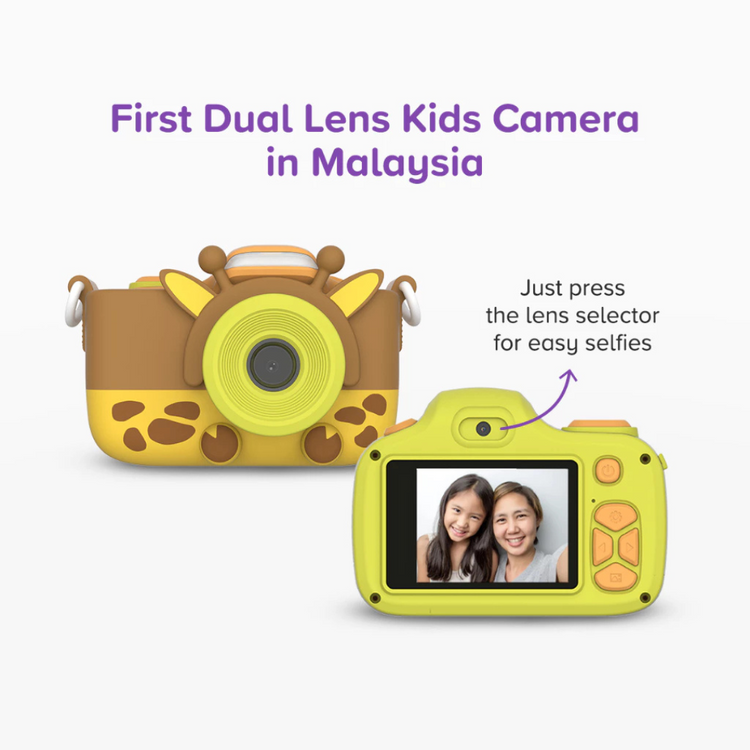 Kids Digital Camera myFirst Camera 3 - 16MP Photo 1080p Video with Selfie Lens Shockproof Pouch Birthday Gift Idea