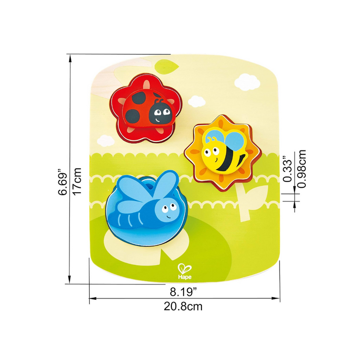 Hape 1609 Dynamic Insect Puzzle (18m+)