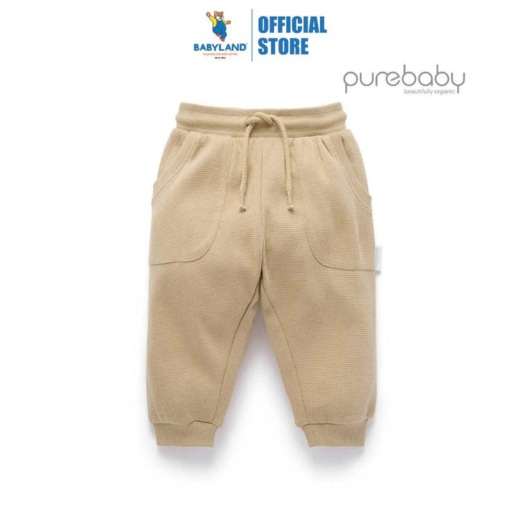 Purebaby Organic Beech Print Textured Slouchy Pants