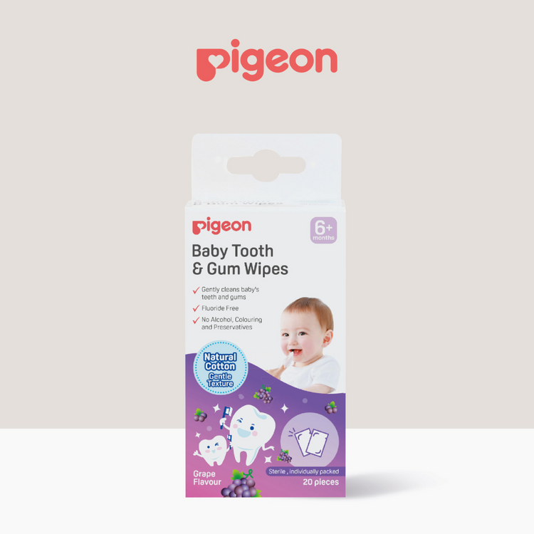 Pigeon Baby Tooth and Gum Wipes 20pcs (6m+)