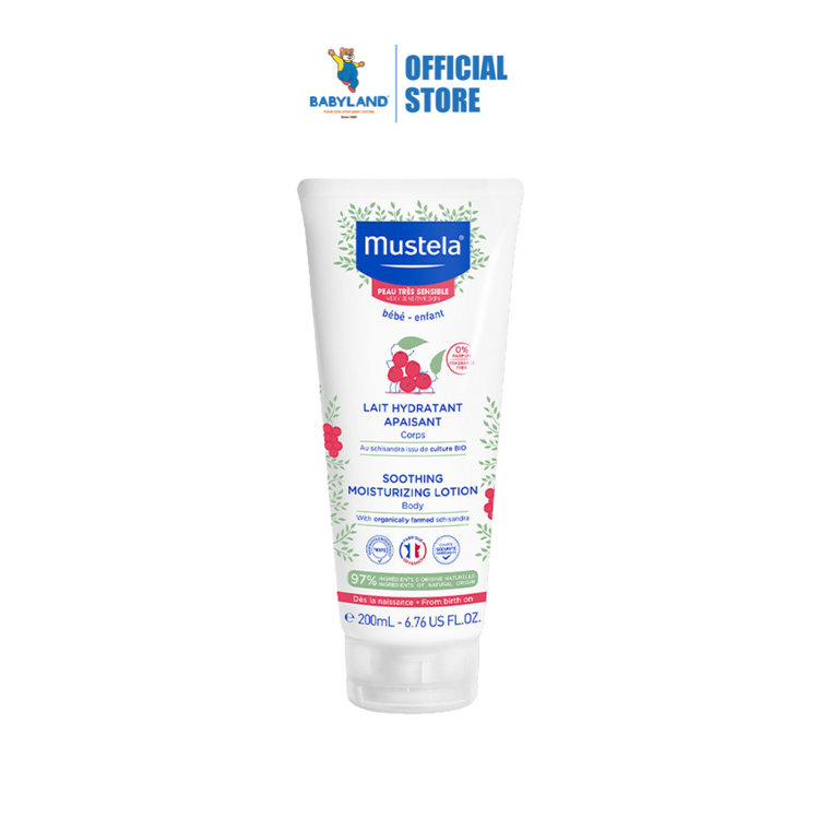 Mustela Soothing Moisturizing Lotion With Organically Farmed Schisandra for Very Sensitive Skin (200ml)