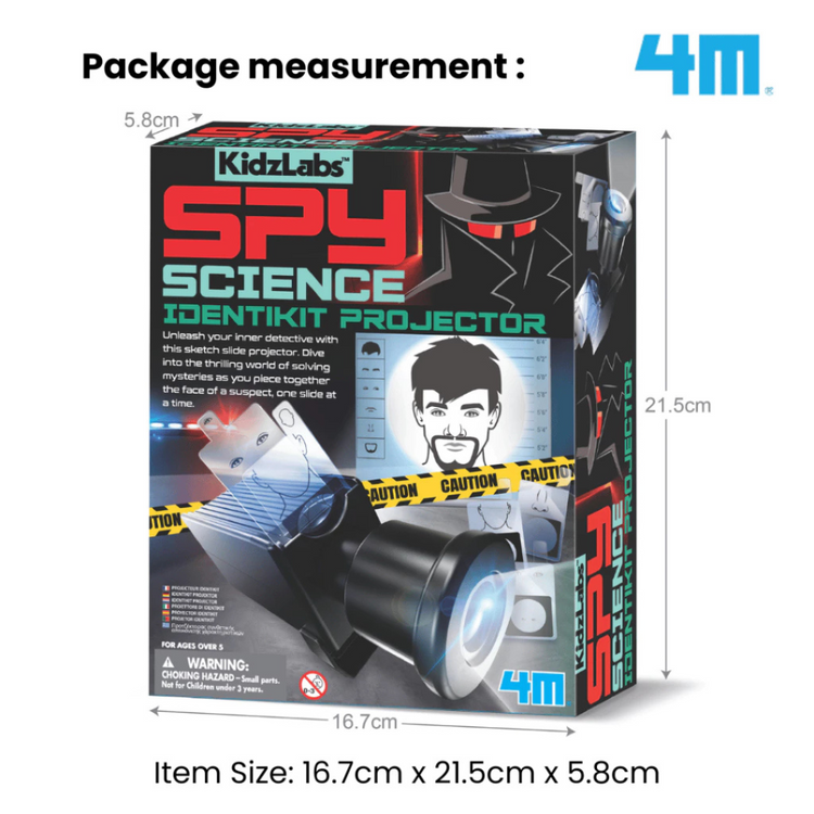 4M KidzLabs - Spy Science Identikit Projector (new) (5Y+)