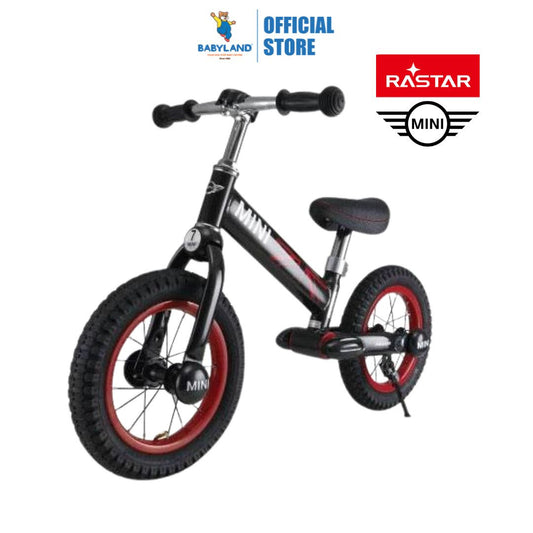 Rastar 1204 Mini Copper 12" Kid Balance Bike - Black for 1.5 to 5 years