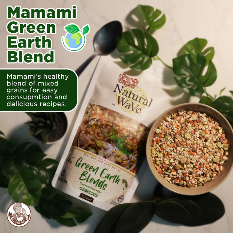 Mamami Natural Wave Green Earth Blends 400g | 4 Servings | Nutrient Dense | Pre-Cooked Meals