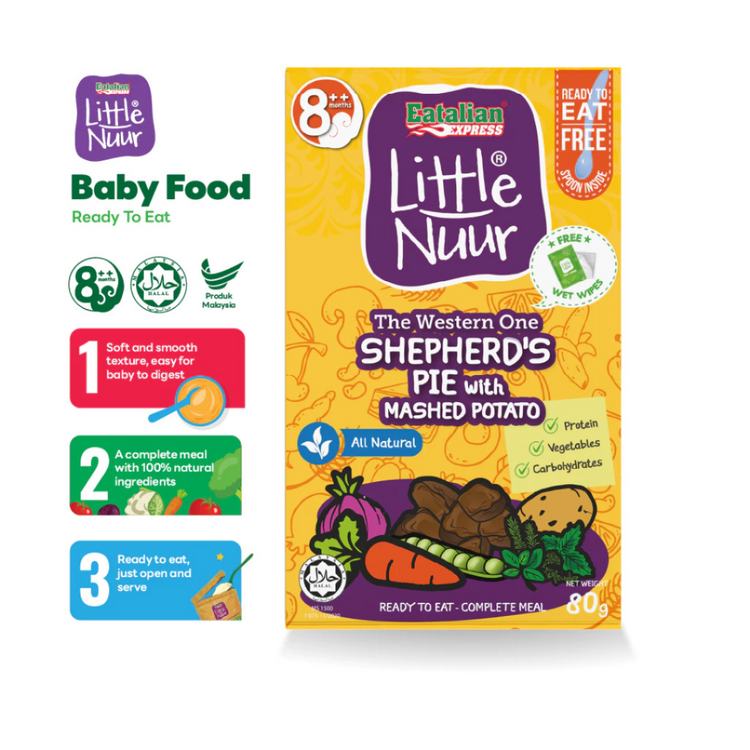 Eatalian Express Little Nuur Baby Food Stage 2 (8m+) | Makanan Bayi Bertekstur Lembut