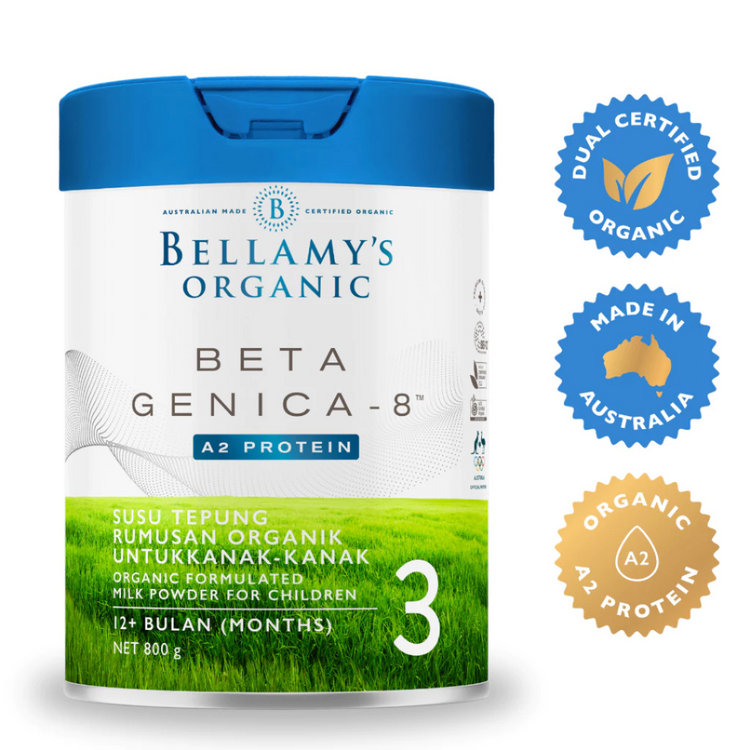 Bellamy's Organic Beta Genica-8 Step 3 Toddler Milk Drink 800g (12+ Months)