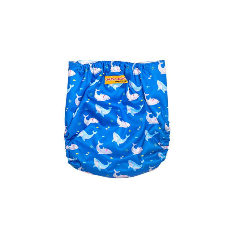 Cheekaaboo 2-in-1 Reusable Swim Diaper - Blue Shark (Newborn - 36 Months)