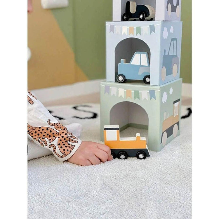 Jabadabado Stacking Cubes Vehicles 1-5 (18M+)