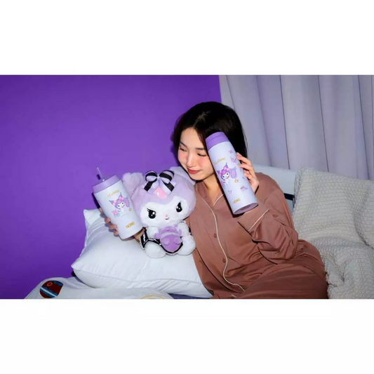 THERMOS 750ml Kuromi Vacuum Insulated Flask with Carry Loop [JOO-750KU25]