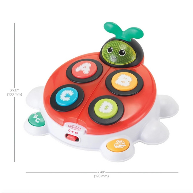 Infantino 312012 Alphabet & Colors Learning Beetle Suitable for Age 6+ Months