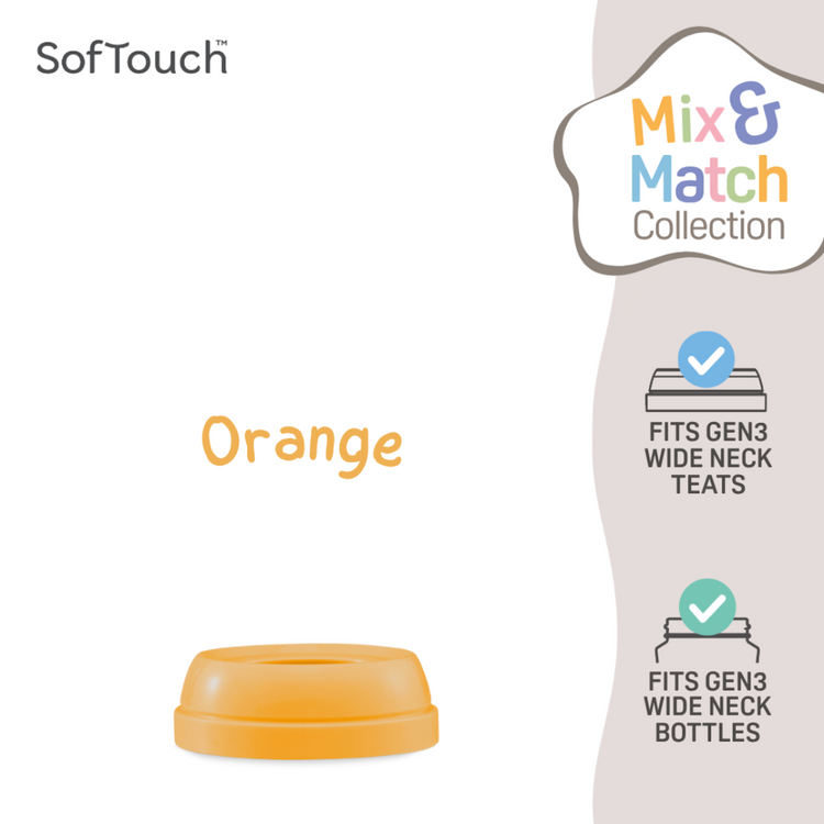 Pigeon SofTouch Wide-Neck Mix and Match Bottle Cap (3rd Gen Bottles)
