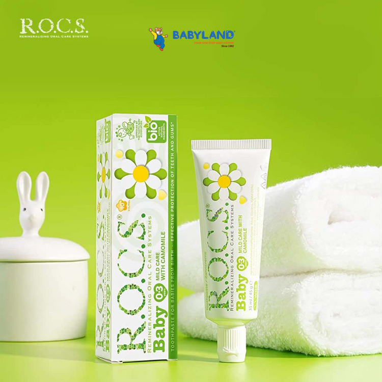 R.O.C.S Baby Toothpaste (Chamomile) 45g (0-3yrs)