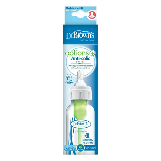 Dr Brown’s Options+ PP Narrow-Neck Bottle with Level 1 Teat (250mL)(1Pc)