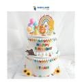[PRE-ORDER] Yippii Two Tier Tiger Cake D 9 Inch + D 7 Inch (Toy)